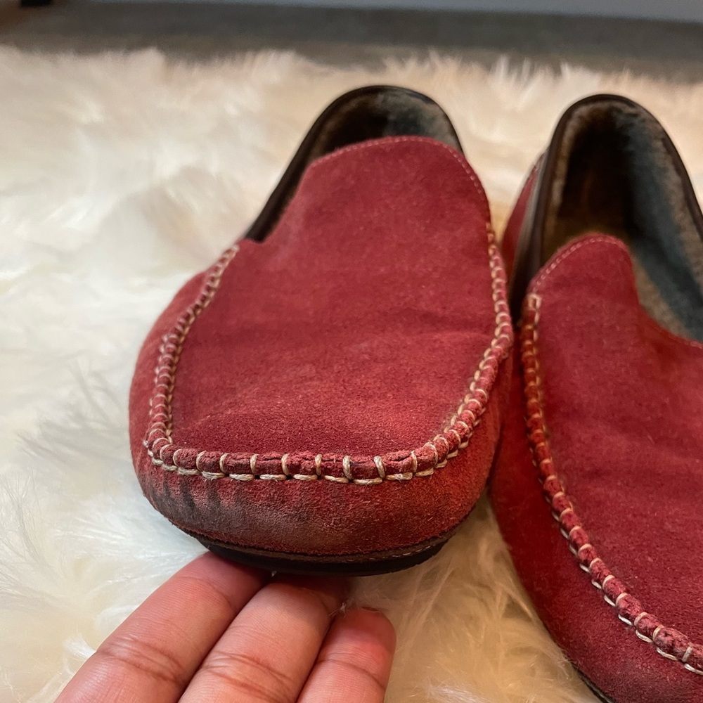 Cole Haan Red Suede Loafers for Men - Picture 3 of 8